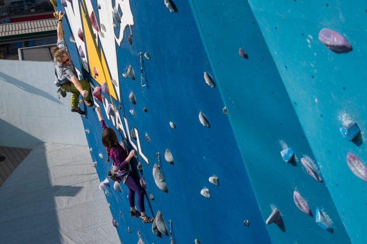 escalando el muro the wall