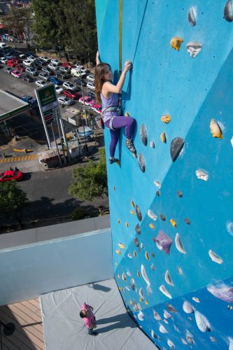 escalando el muro the wall